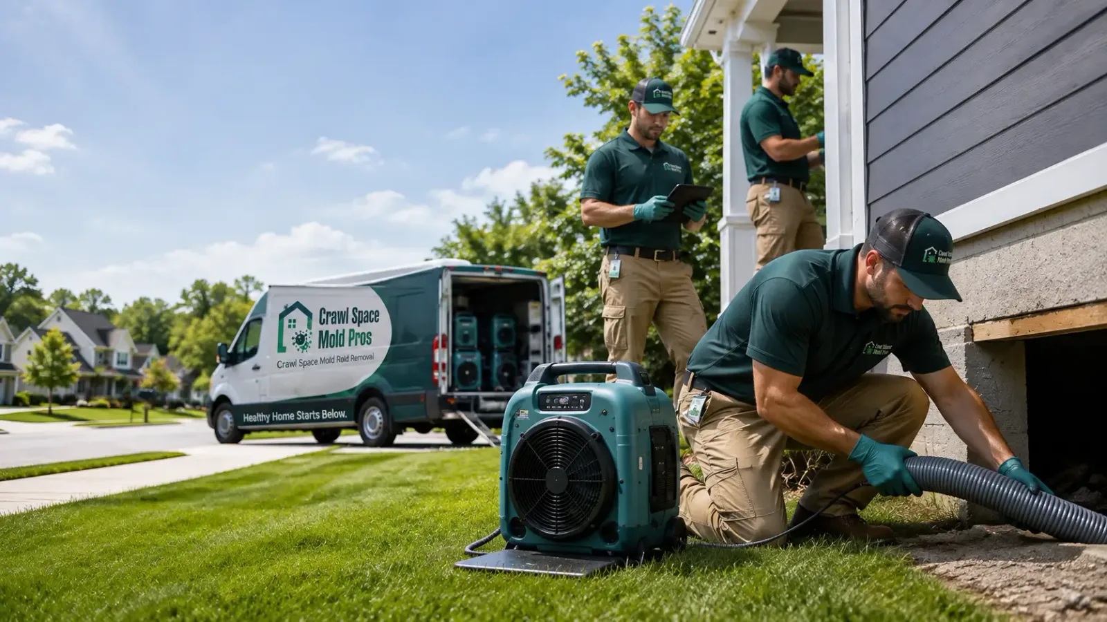 Crawl Space Mold Removal in South Range, WI